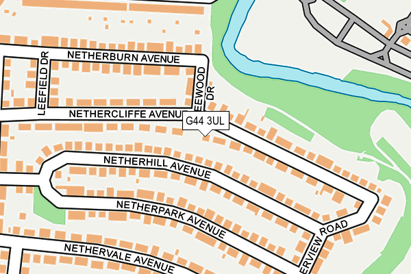 G44 3UL map - OS OpenMap – Local (Ordnance Survey)