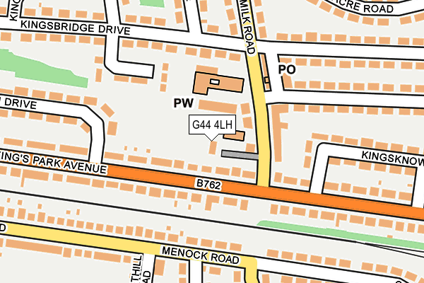 G44 4LH map - OS OpenMap – Local (Ordnance Survey)