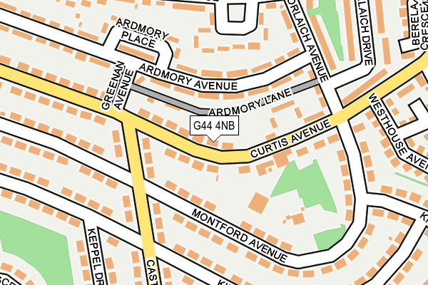 G44 4NB map - OS OpenMap – Local (Ordnance Survey)