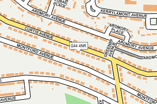 G44 4NR map - OS OpenMap – Local (Ordnance Survey)