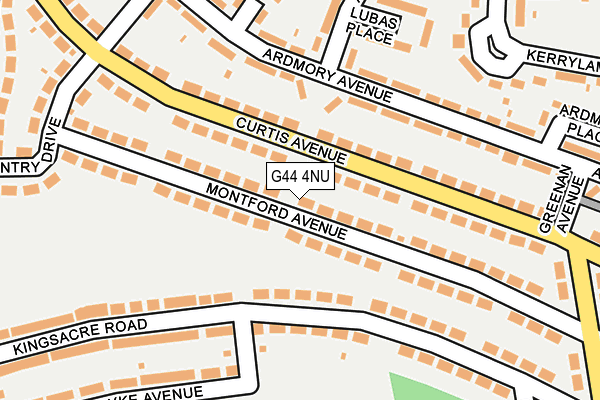 G44 4NU map - OS OpenMap – Local (Ordnance Survey)