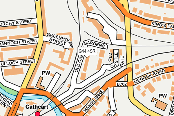 G44 4SR map - OS OpenMap – Local (Ordnance Survey)