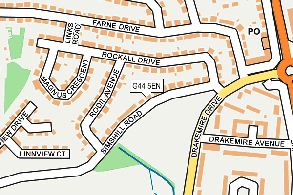 G44 5EN map - OS OpenMap – Local (Ordnance Survey)