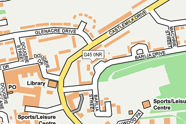 G45 0NR map - OS OpenMap – Local (Ordnance Survey)