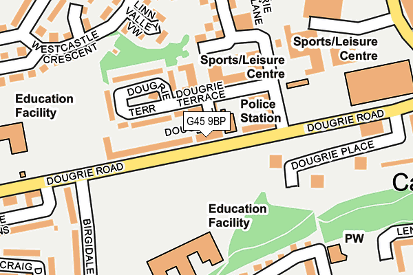 G45 9BP map - OS OpenMap – Local (Ordnance Survey)