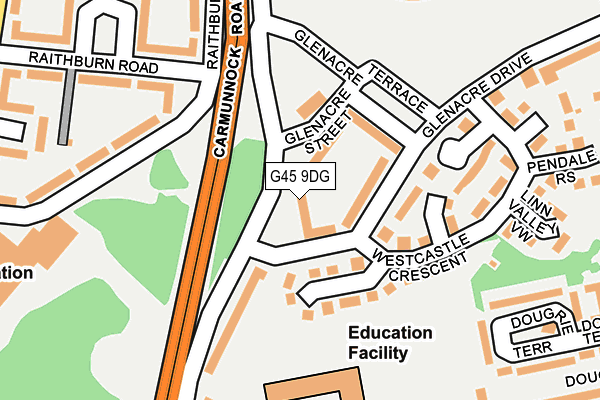 G45 9DG map - OS OpenMap – Local (Ordnance Survey)