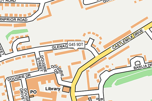 G45 9DT map - OS OpenMap – Local (Ordnance Survey)