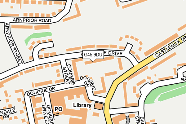 G45 9DU map - OS OpenMap – Local (Ordnance Survey)