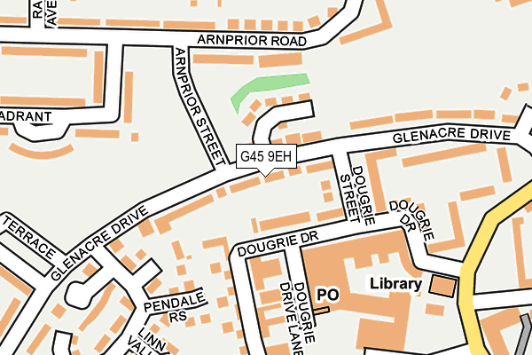 G45 9EH map - OS OpenMap – Local (Ordnance Survey)