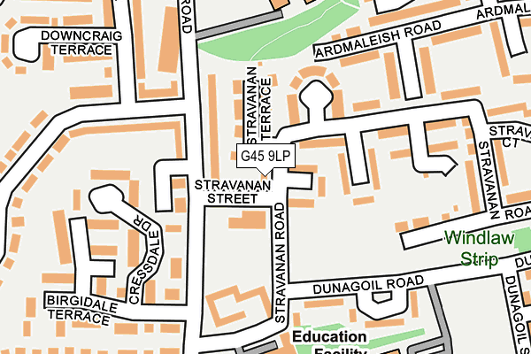 G45 9LP map - OS OpenMap – Local (Ordnance Survey)