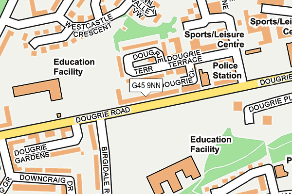 G45 9NN map - OS OpenMap – Local (Ordnance Survey)