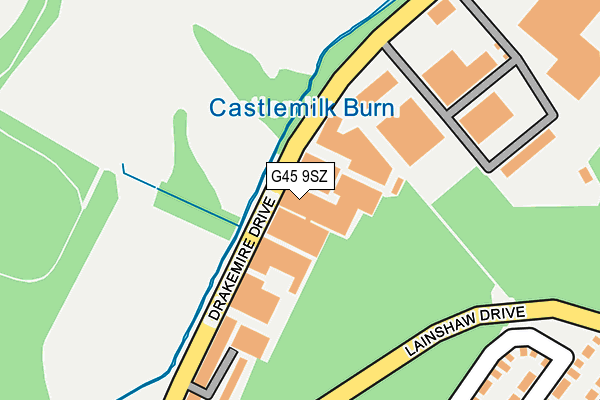 G45 9SZ map - OS OpenMap – Local (Ordnance Survey)