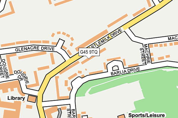 G45 9TQ map - OS OpenMap – Local (Ordnance Survey)