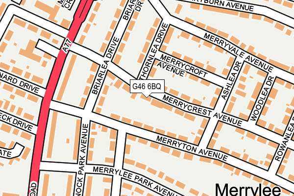 G46 6BQ map - OS OpenMap – Local (Ordnance Survey)