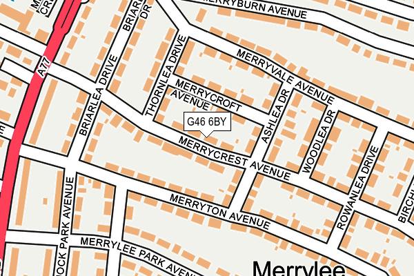 G46 6BY map - OS OpenMap – Local (Ordnance Survey)
