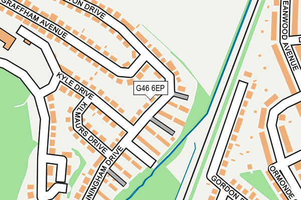 G46 6EP map - OS OpenMap – Local (Ordnance Survey)