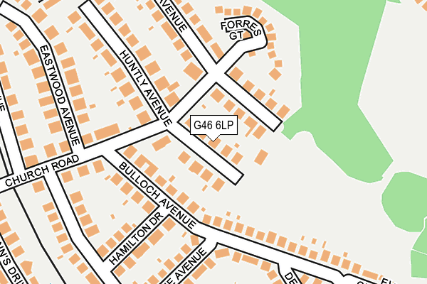 G46 6LP map - OS OpenMap – Local (Ordnance Survey)