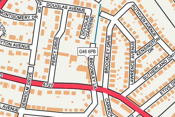 G46 6PB map - OS OpenMap – Local (Ordnance Survey)