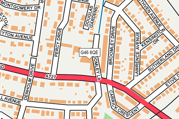 G46 6QE map - OS OpenMap – Local (Ordnance Survey)