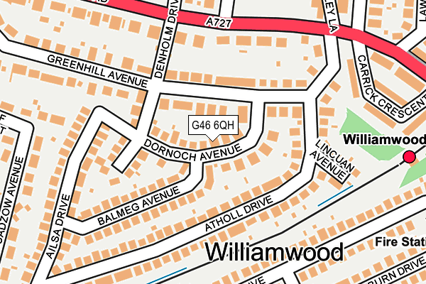 G46 6QH map - OS OpenMap – Local (Ordnance Survey)