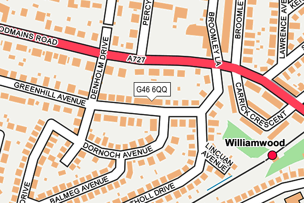 G46 6QQ map - OS OpenMap – Local (Ordnance Survey)