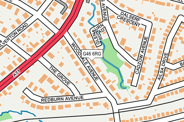 G46 6RG map - OS OpenMap – Local (Ordnance Survey)