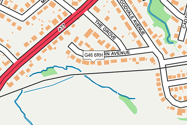 G46 6RH map - OS OpenMap – Local (Ordnance Survey)