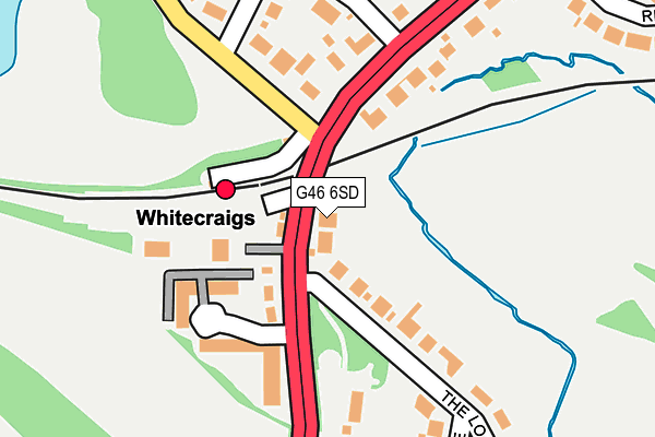 G46 6SD map - OS OpenMap – Local (Ordnance Survey)