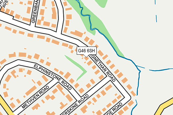 G46 6SH map - OS OpenMap – Local (Ordnance Survey)