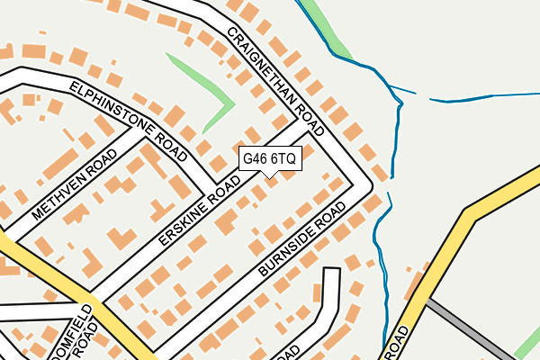 G46 6TQ map - OS OpenMap – Local (Ordnance Survey)