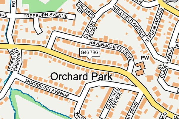 G46 7BG map - OS OpenMap – Local (Ordnance Survey)