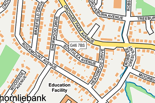 G46 7BS map - OS OpenMap – Local (Ordnance Survey)