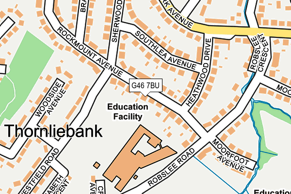 G46 7BU map - OS OpenMap – Local (Ordnance Survey)