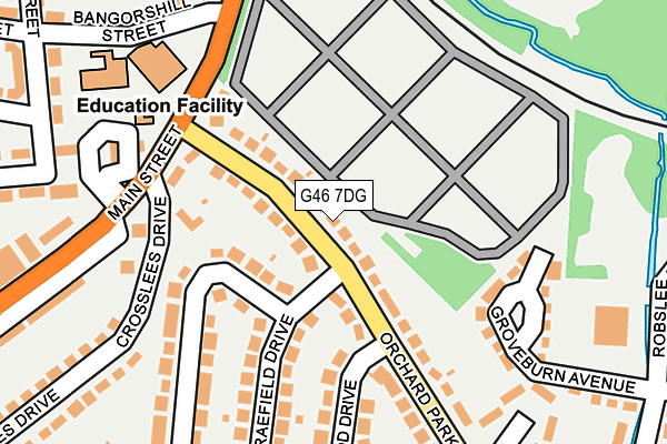G46 7DG map - OS OpenMap – Local (Ordnance Survey)