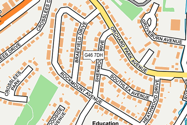 G46 7DH map - OS OpenMap – Local (Ordnance Survey)