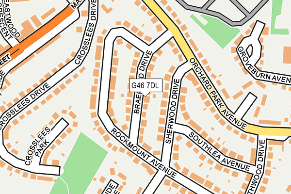G46 7DL map - OS OpenMap – Local (Ordnance Survey)