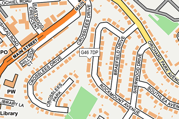 G46 7DP map - OS OpenMap – Local (Ordnance Survey)