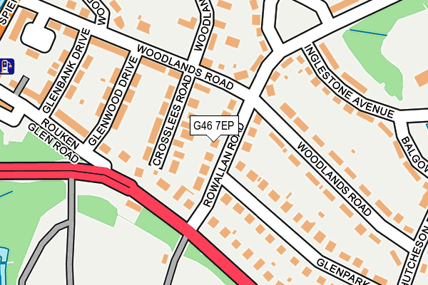 G46 7EP map - OS OpenMap – Local (Ordnance Survey)