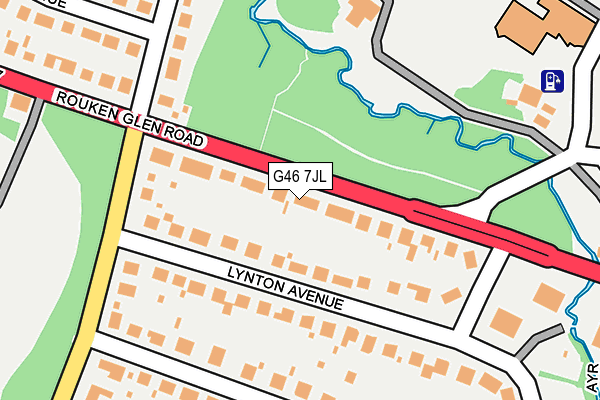 G46 7JL map - OS OpenMap – Local (Ordnance Survey)