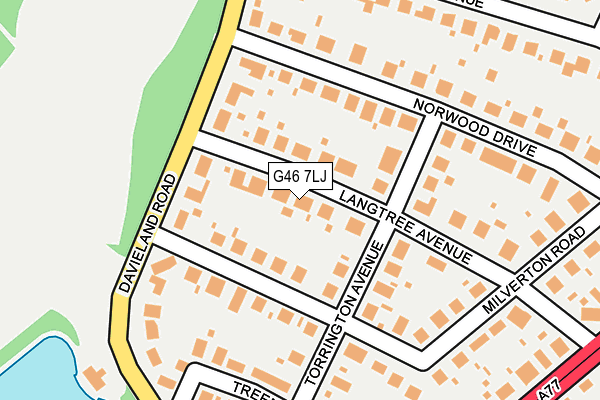 G46 7LJ map - OS OpenMap – Local (Ordnance Survey)