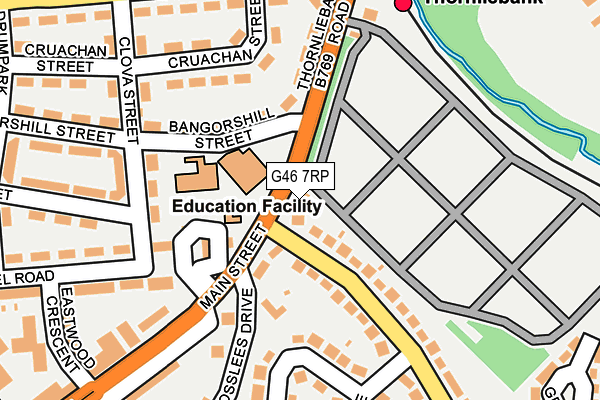 G46 7RP map - OS OpenMap – Local (Ordnance Survey)
