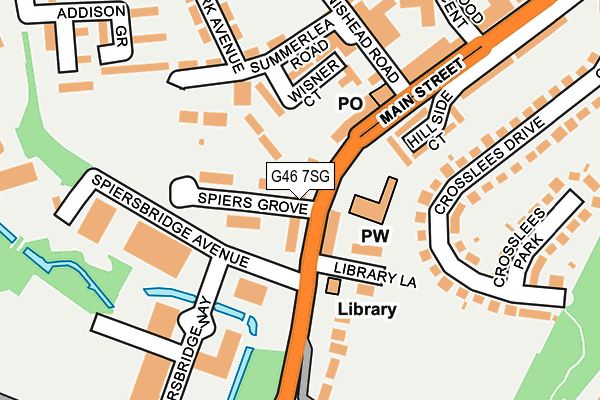 G46 7SG map - OS OpenMap – Local (Ordnance Survey)