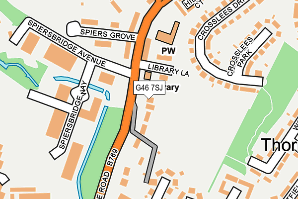 G46 7SJ map - OS OpenMap – Local (Ordnance Survey)