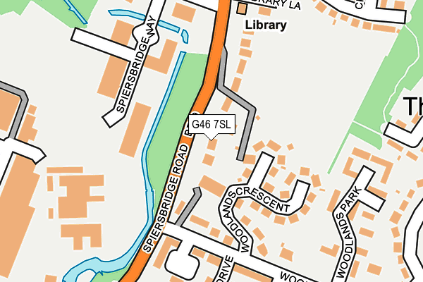 G46 7SL map - OS OpenMap – Local (Ordnance Survey)