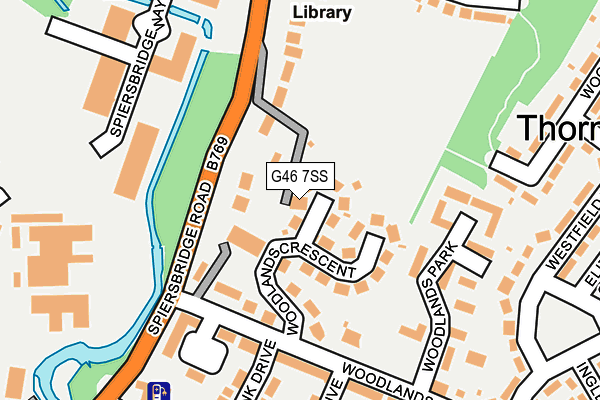 G46 7SS map - OS OpenMap – Local (Ordnance Survey)