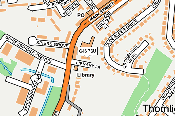G46 7SU map - OS OpenMap – Local (Ordnance Survey)