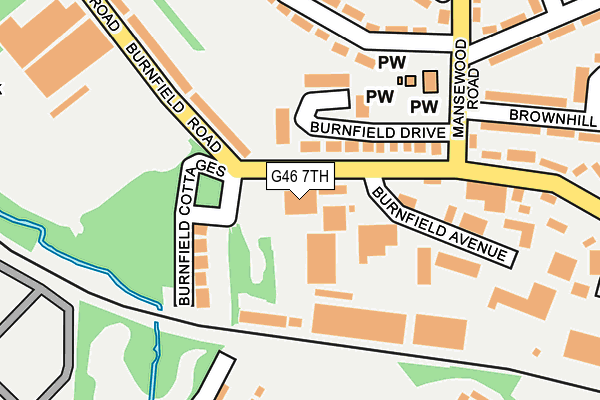 G46 7TH map - OS OpenMap – Local (Ordnance Survey)