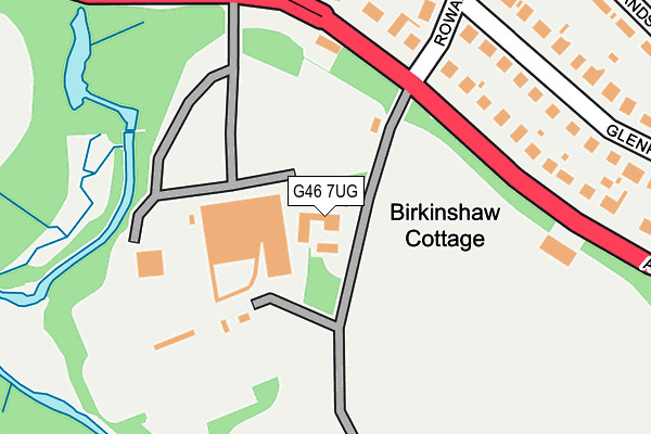 G46 7UG map - OS OpenMap – Local (Ordnance Survey)