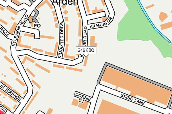 G46 8BQ map - OS OpenMap – Local (Ordnance Survey)