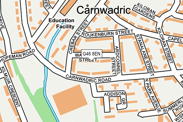 G46 8EN map - OS OpenMap – Local (Ordnance Survey)